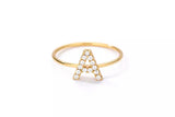Crystal Initial Ring