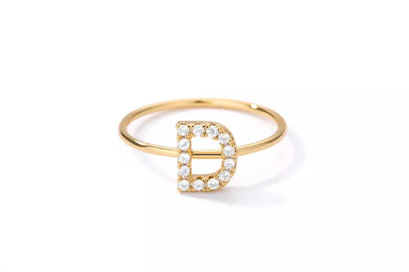 Crystal Initial Ring