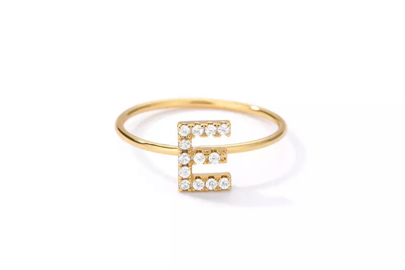 Crystal Initial Ring