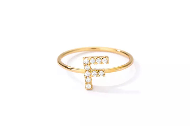 Crystal Initial Ring