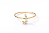 Crystal Initial Ring