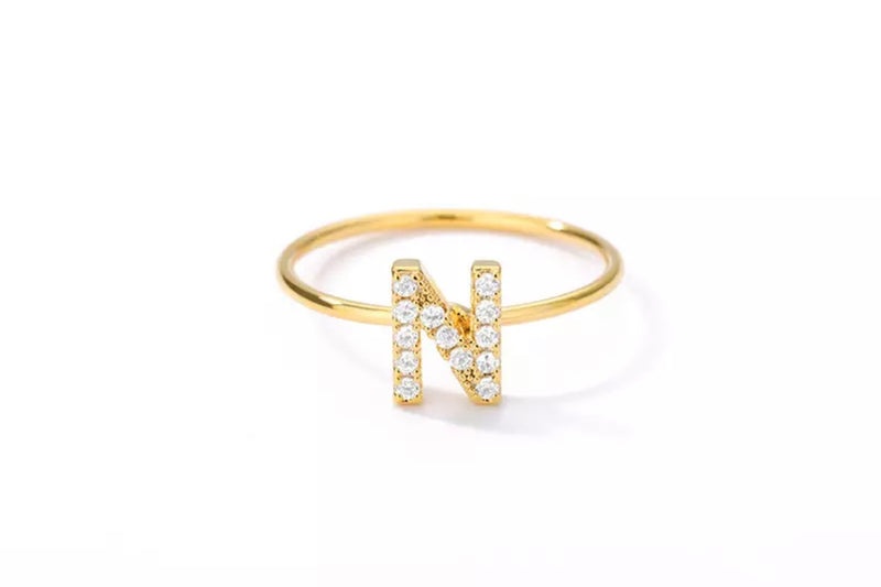 Crystal Initial Ring