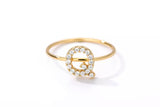 Crystal Initial Ring