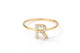 Crystal Initial Ring