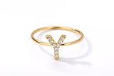 Crystal Initial Ring