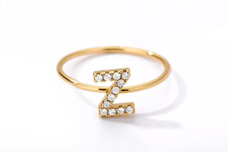 Crystal Initial Ring